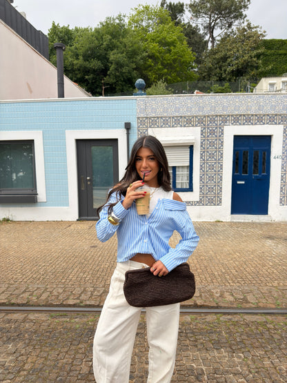 Ice Blue Layered Shirt