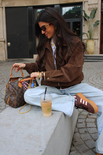Suede Effect Jacket