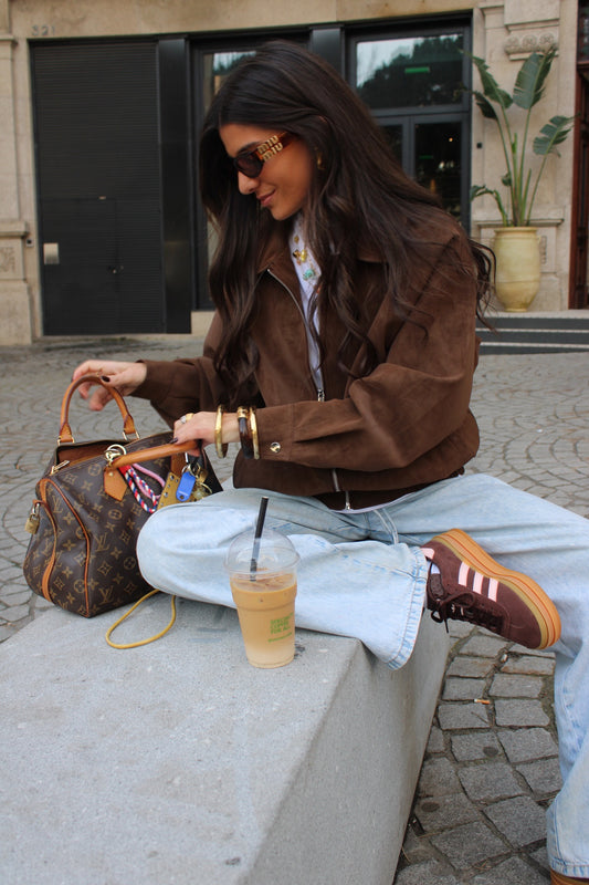 Suede Effect Jacket