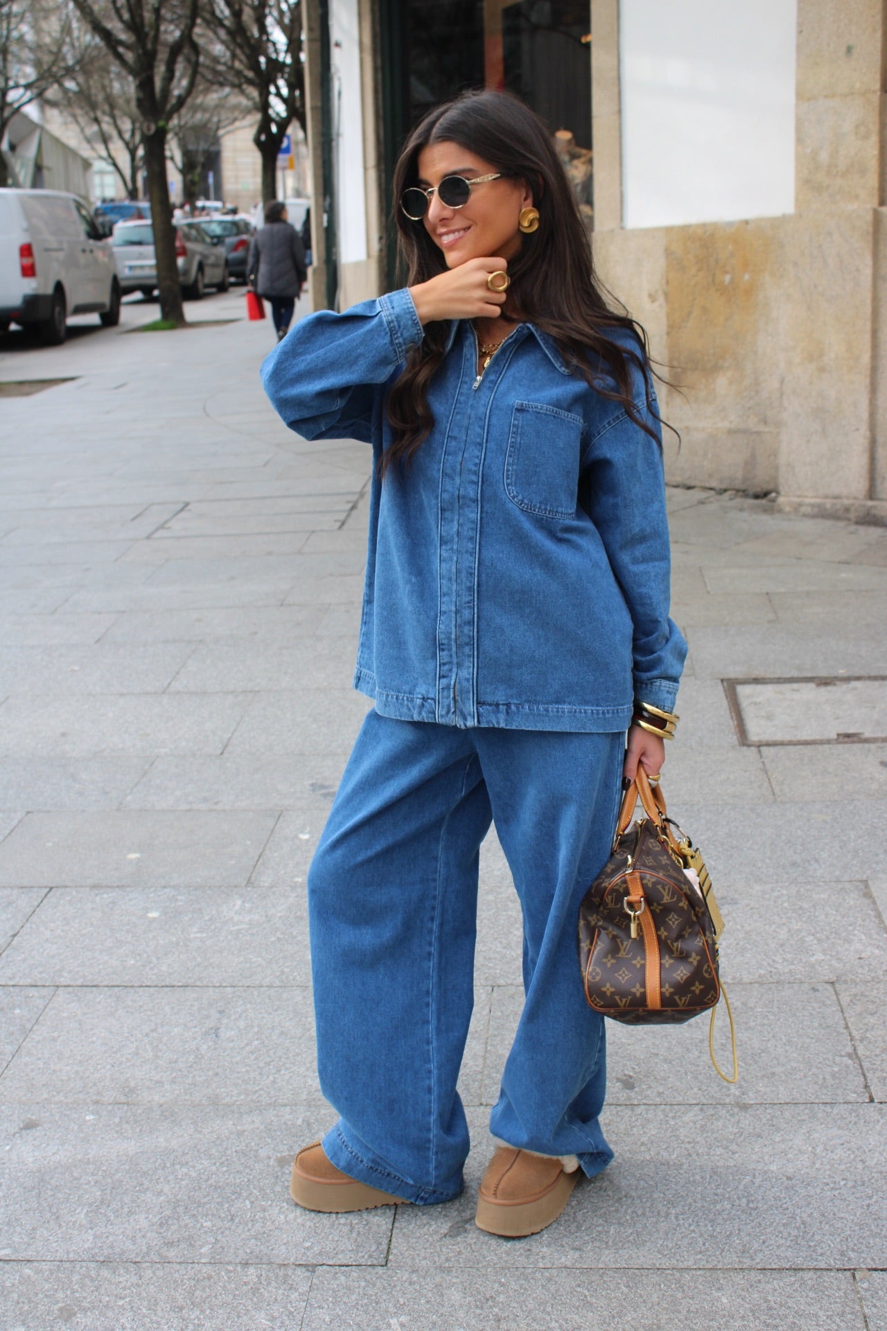 Denim Shirt-Style Jacket