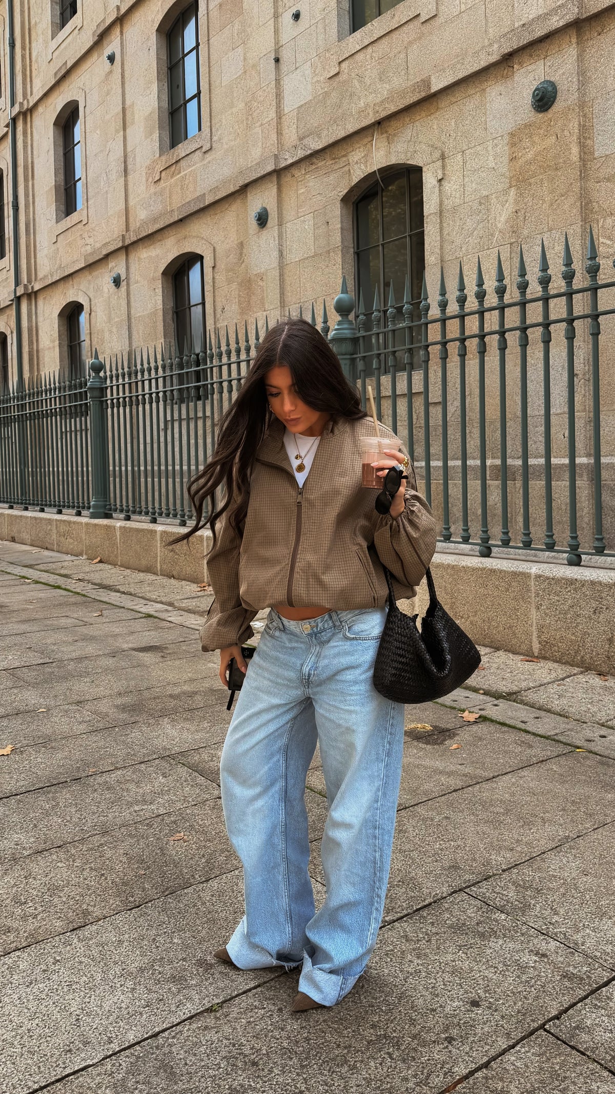 Khaki Checked Jacket