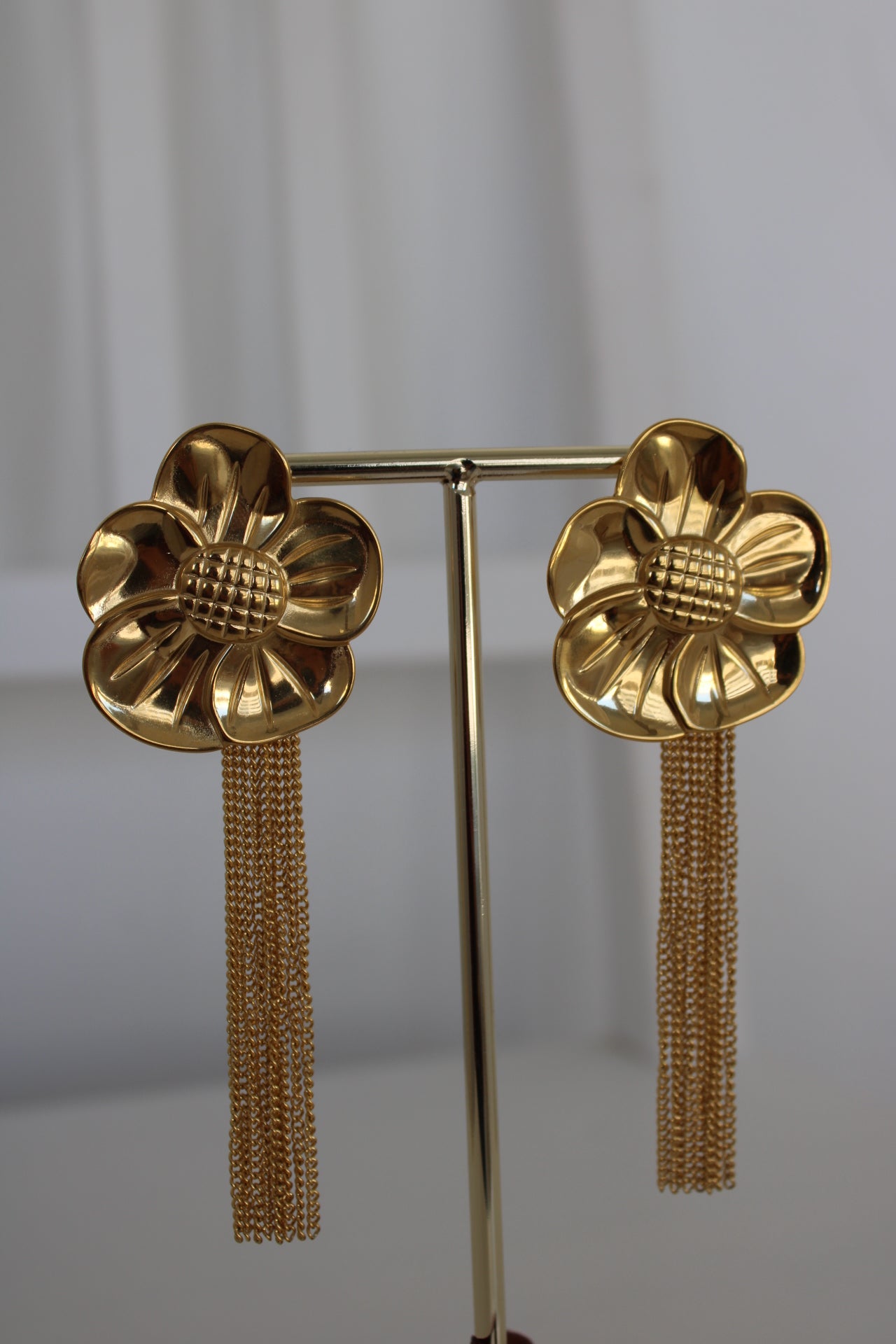 Long Flower Earrings