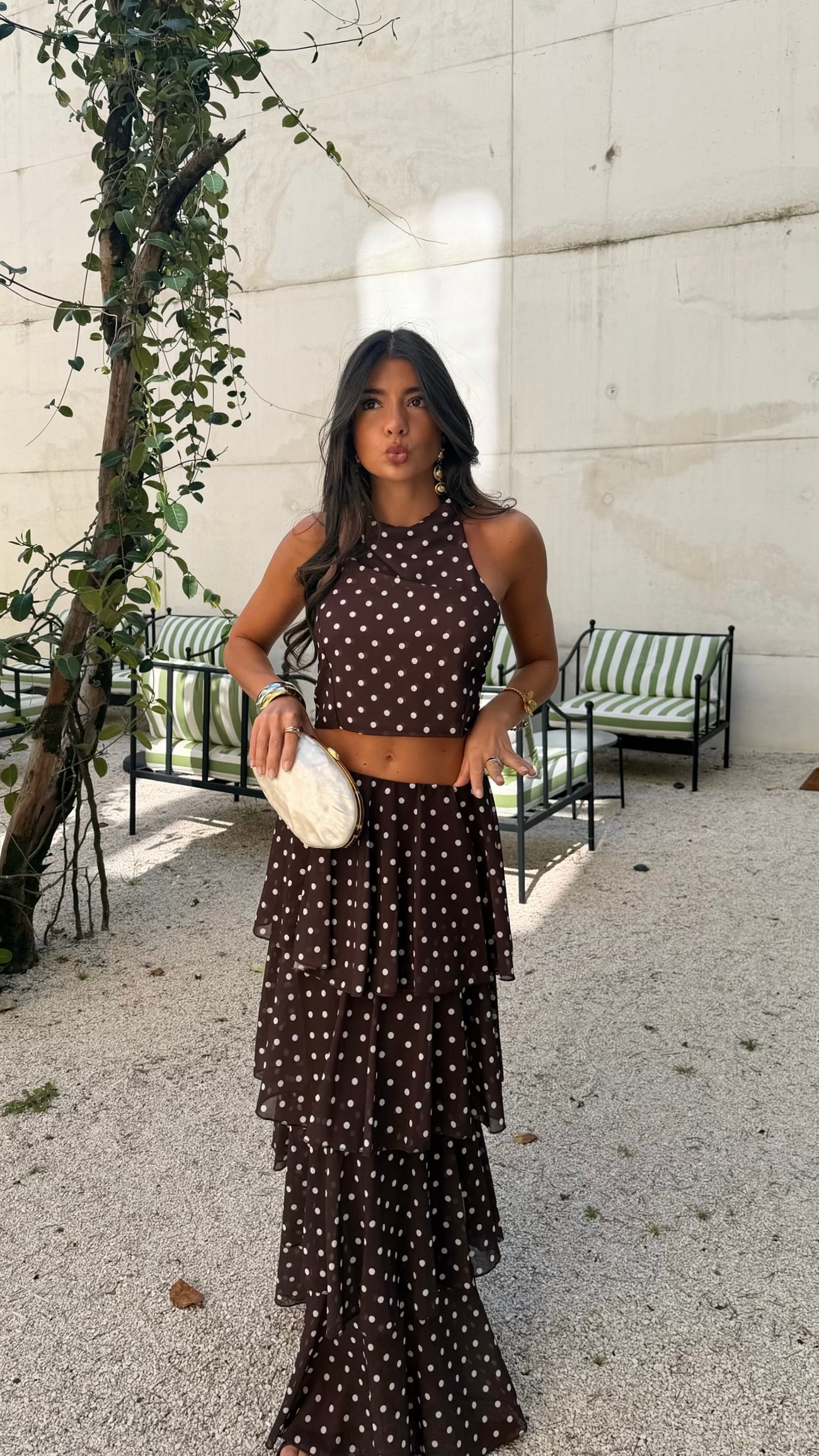 Chocolate Polka Dot Set