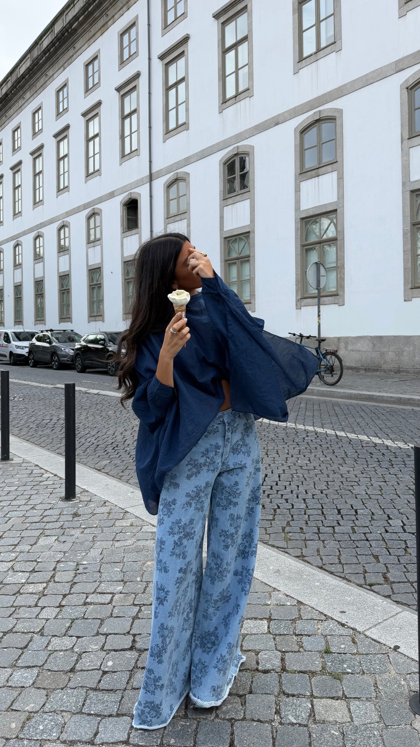 Blue Blossom Jeans