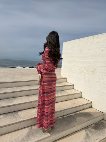 Rosé Waves Dress