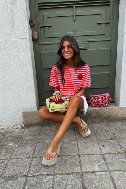 Pink & Red Tomato T-shirt