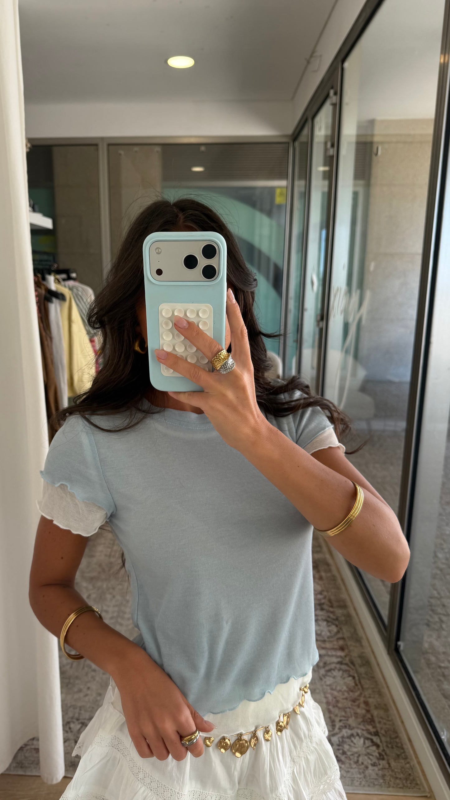 Cloud Blue Layered Tee