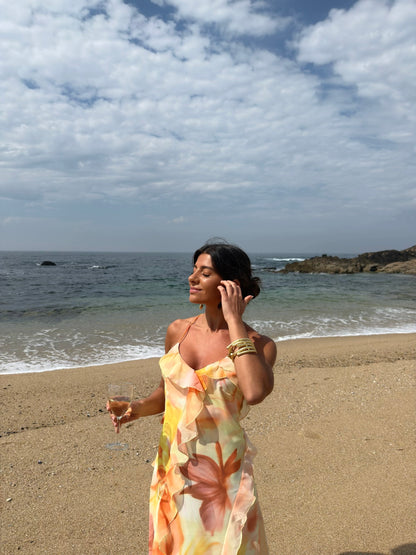 Golden Hour Open-Back Dress