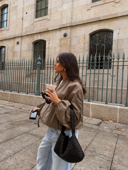 Khaki Checked Jacket