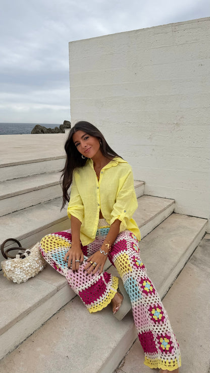 Lemon Linen Shirt