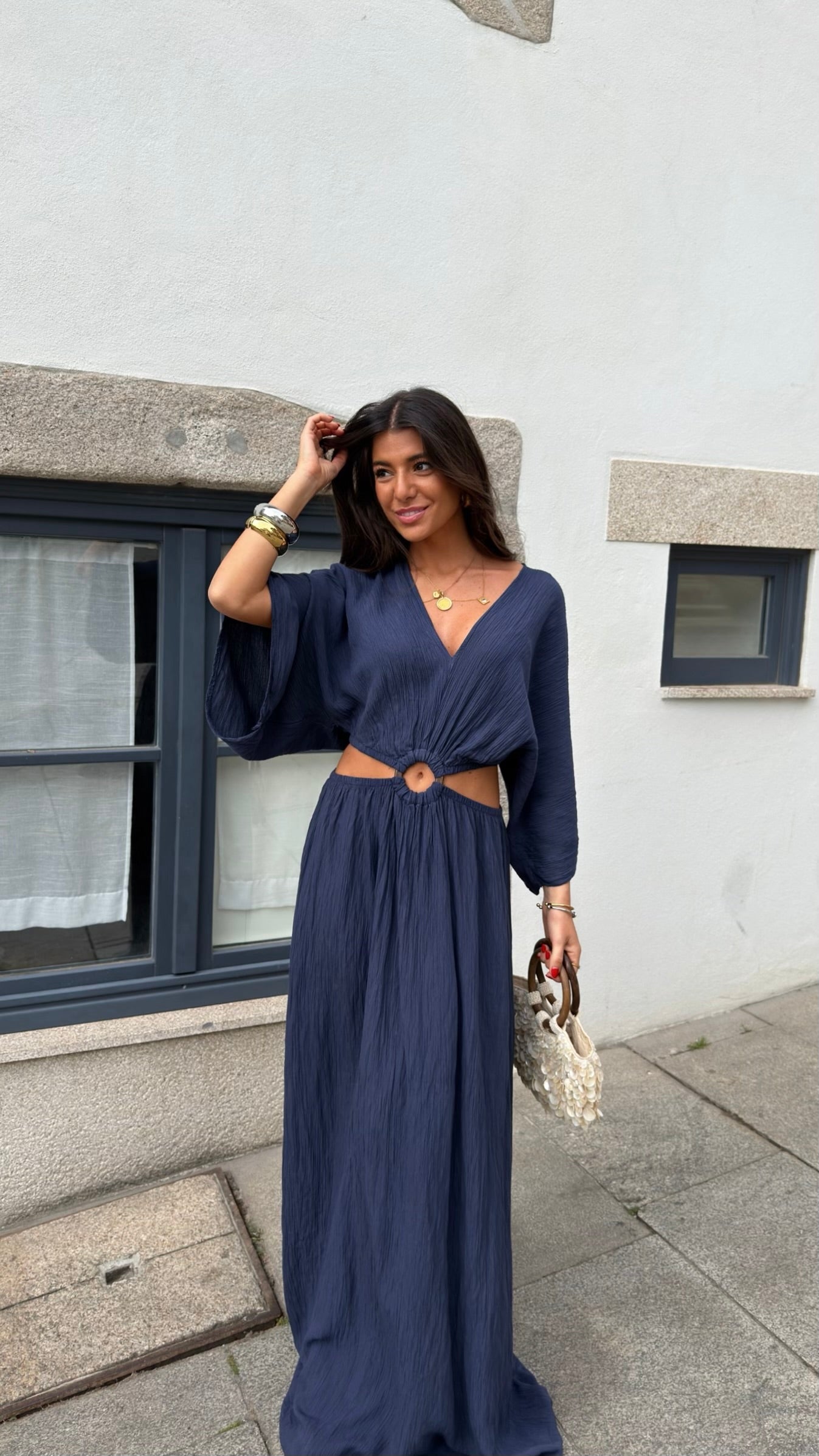 Capri Night Maxi Dress in Navy
