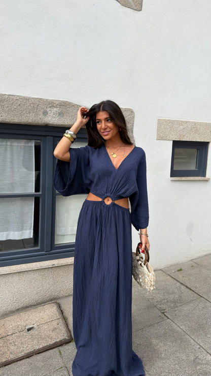 Capri Night Maxi Dress in Navy