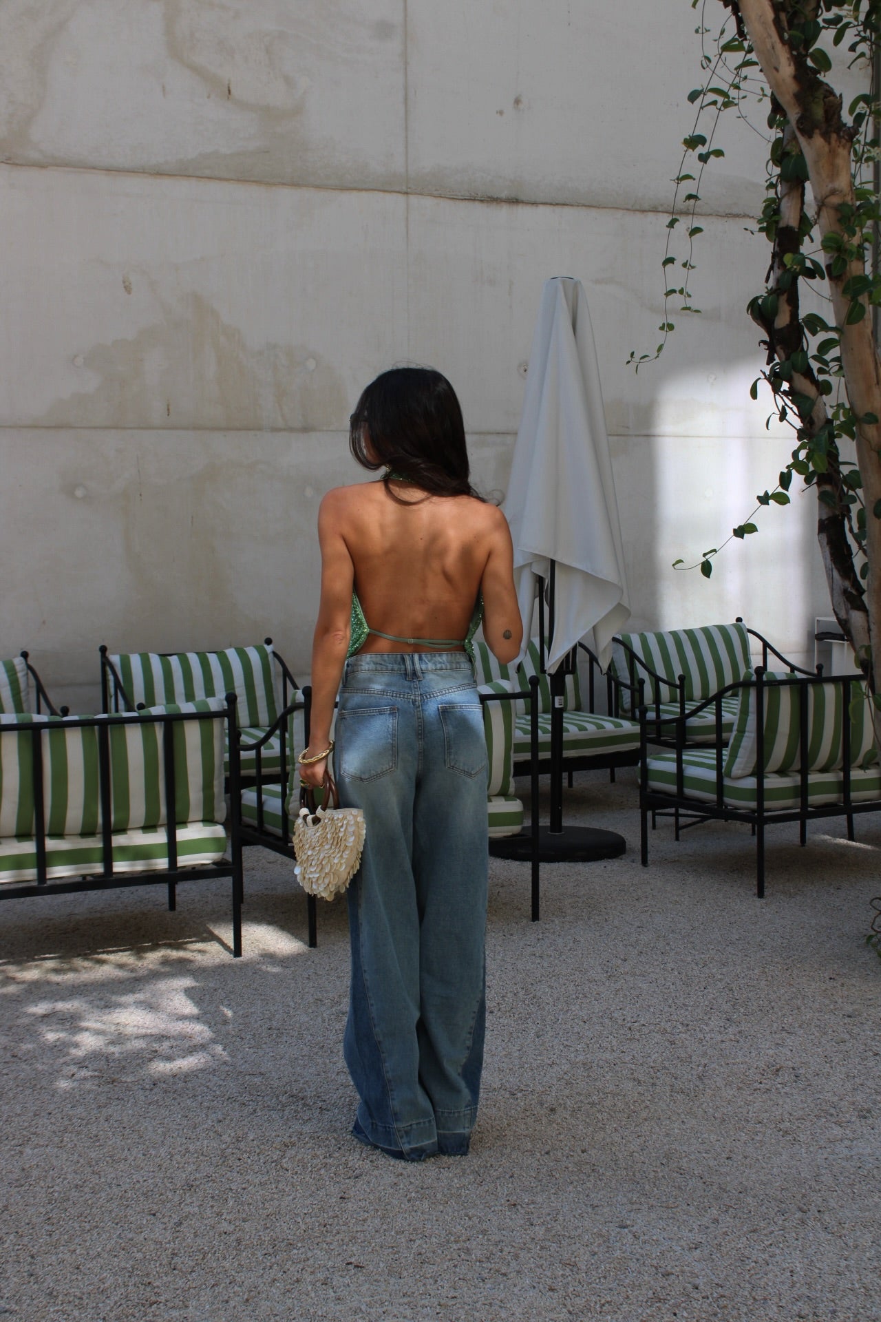 Emerald Spark Halter Top