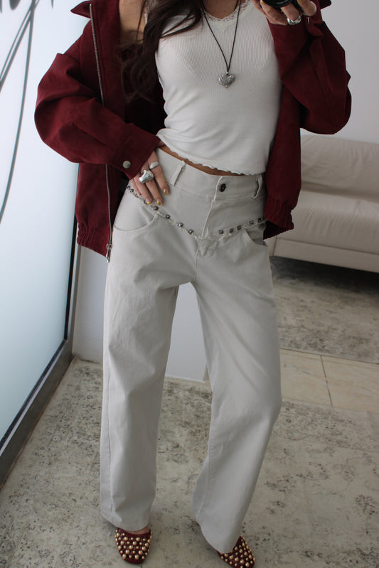 Denim Jeans with Studs