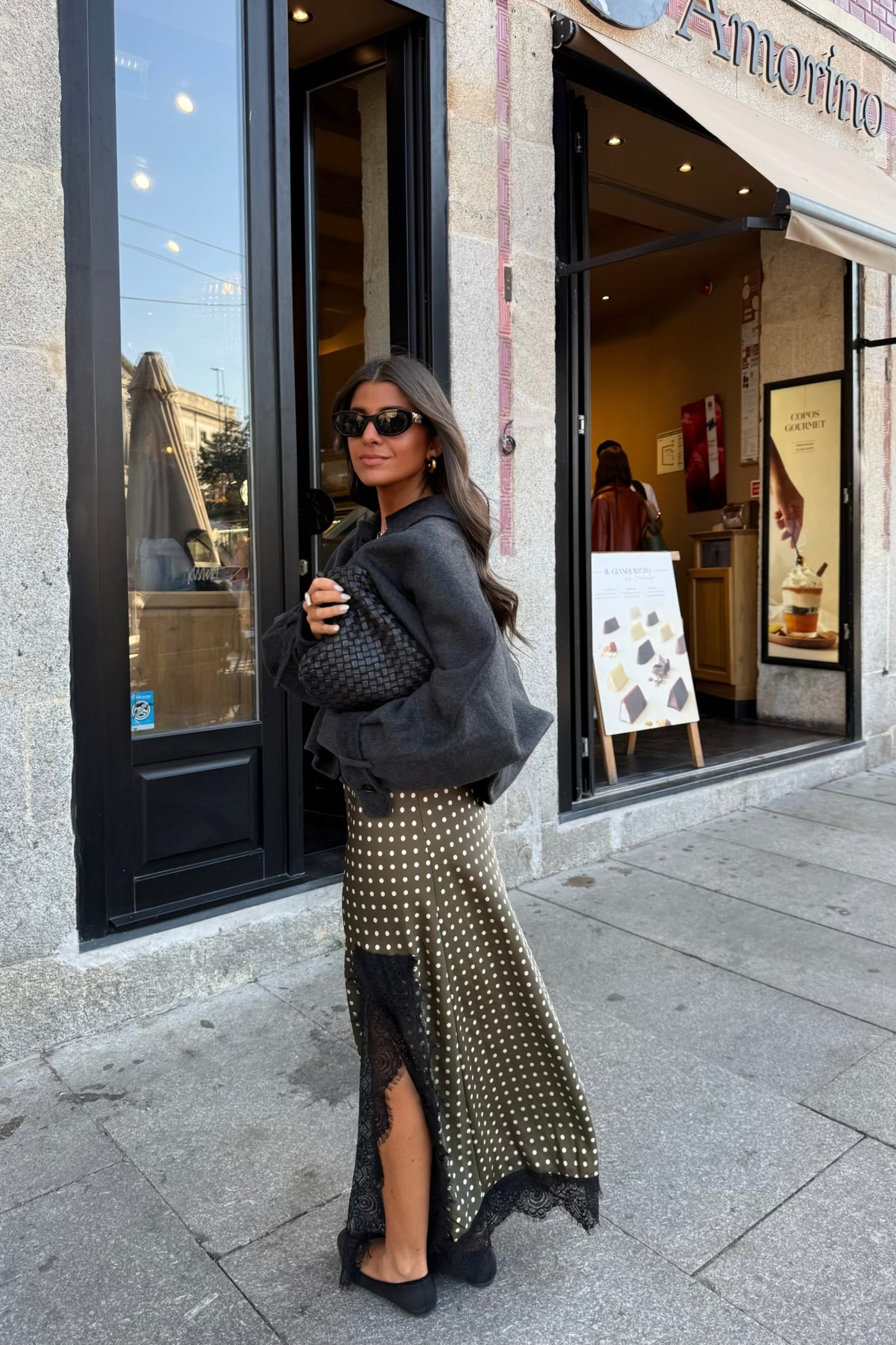 100% Wool Jacket in Faded Black