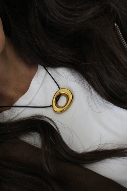 Necklace with Cut-Out Pendant