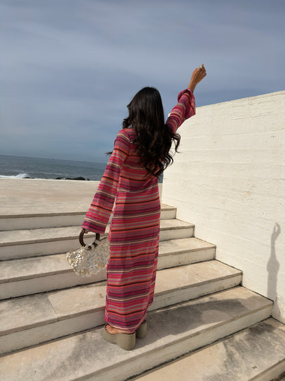 Rosé Waves Dress