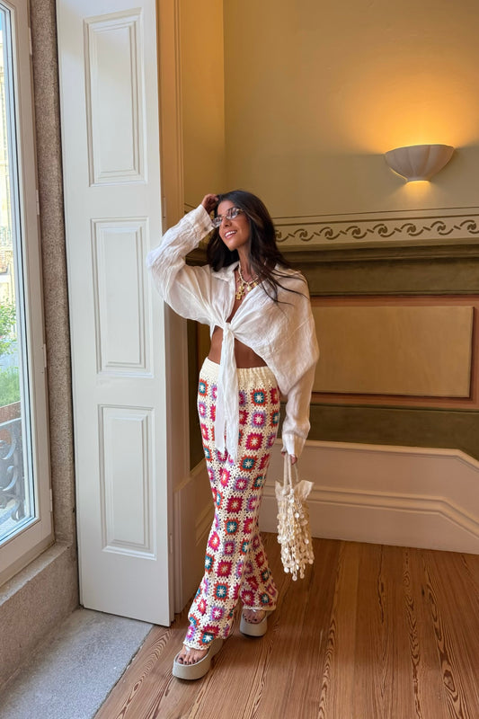 Colorful Crochet Pants