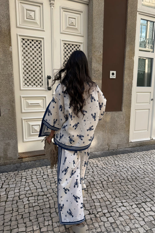 Lobster Set – Navy (Shirt & Pants)