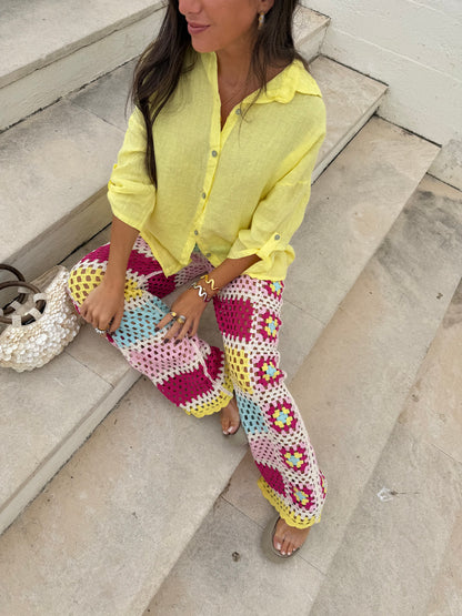 Lemon Linen Shirt