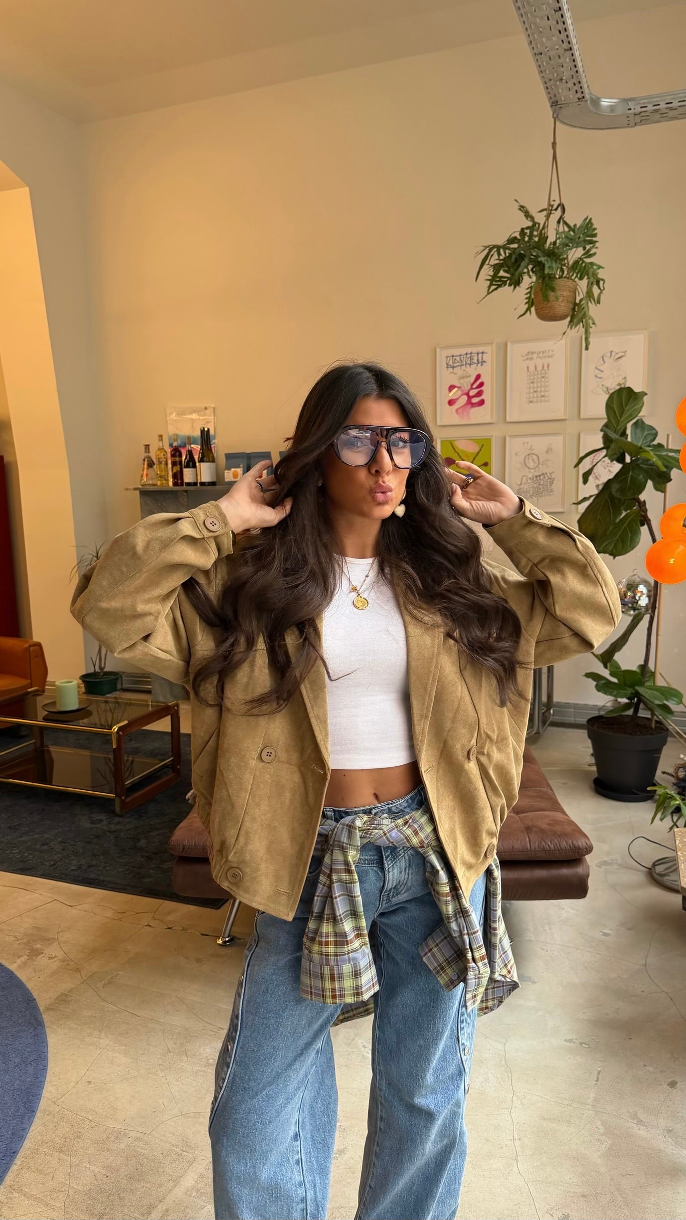 Taupe Suede Essential Jacket