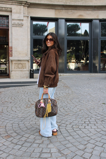 Suede Effect Jacket