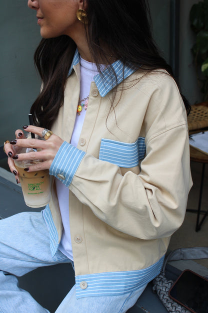 Jacket with Stripe Details