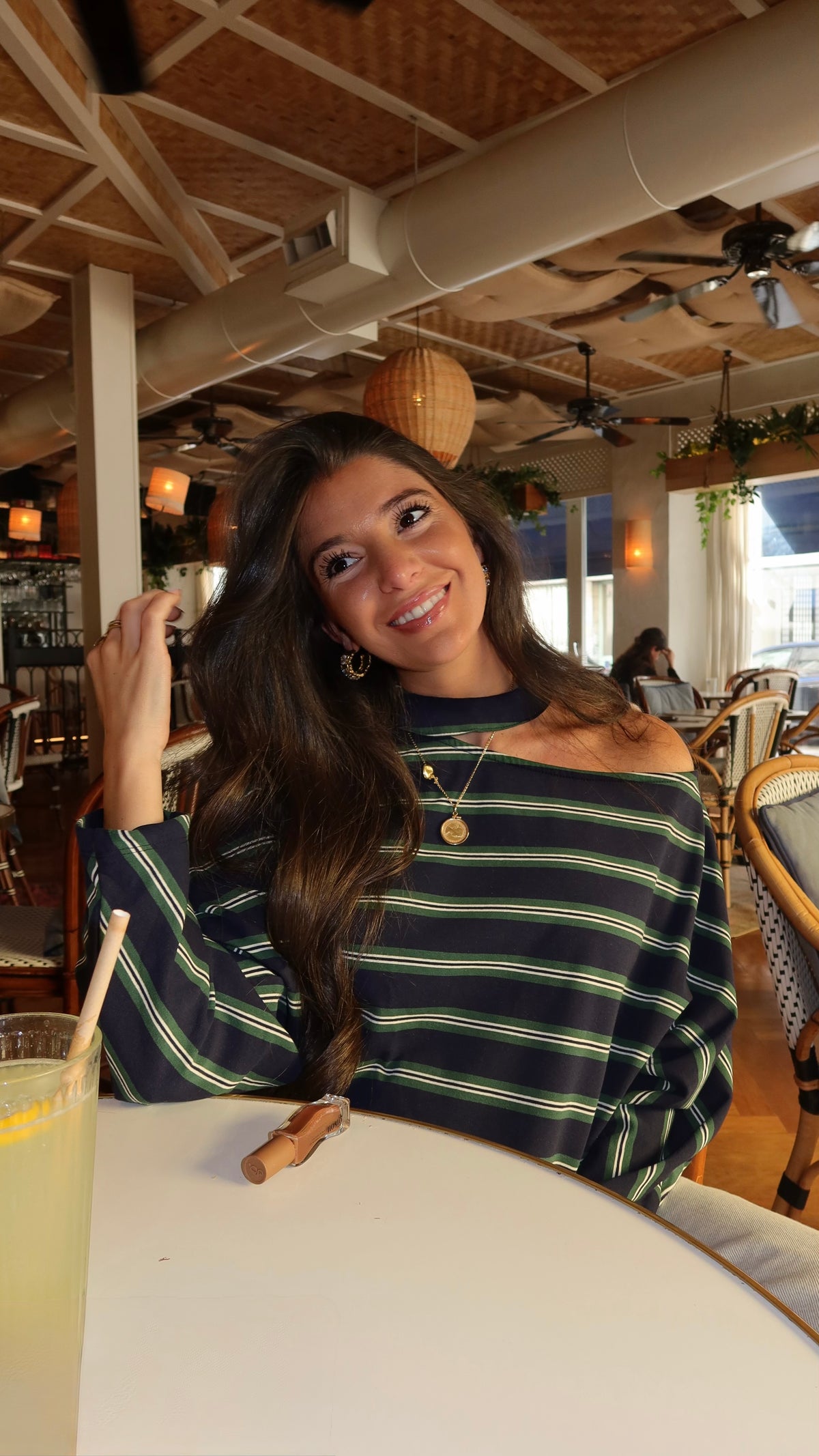 Striped Asymmetric Sweater