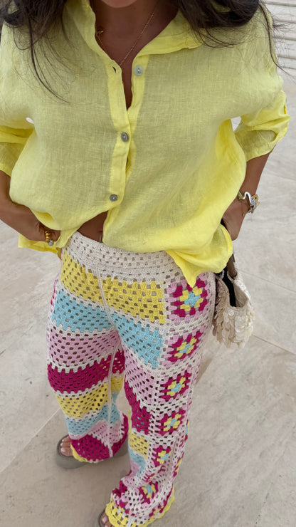 Lemon Linen Shirt