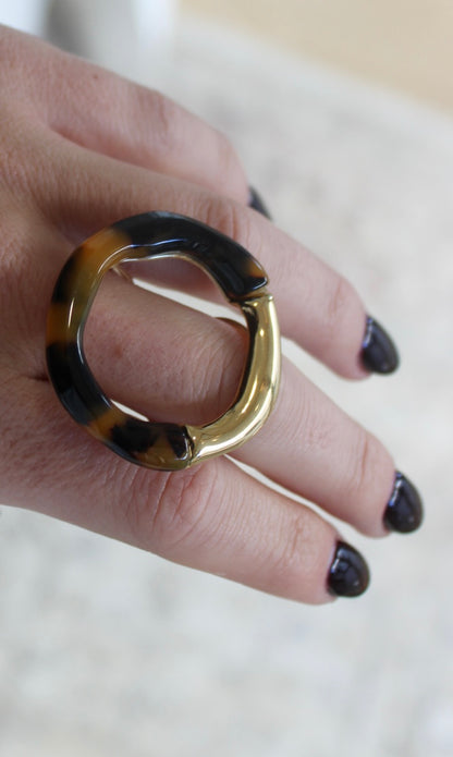 Round Animal Print Ring