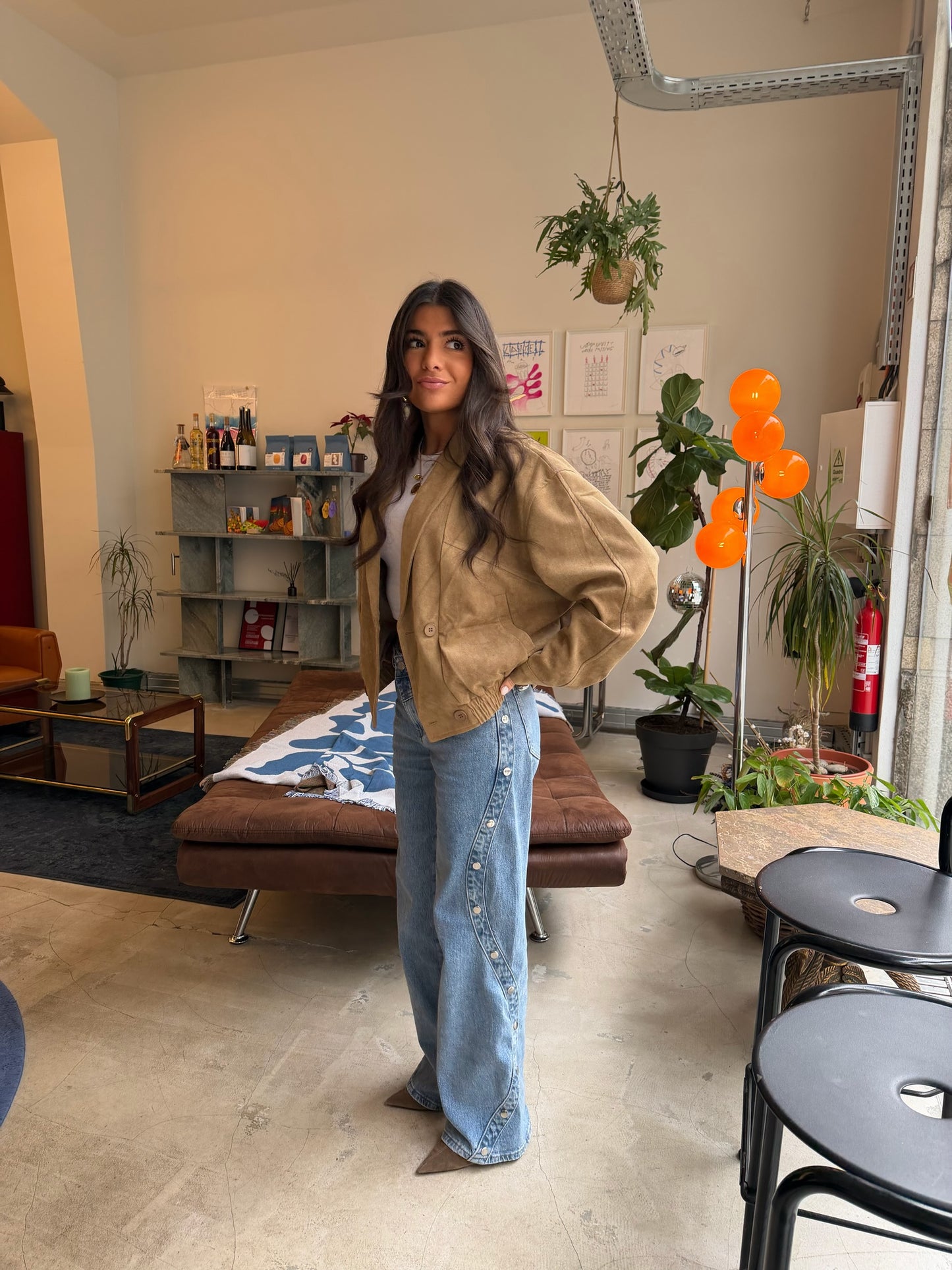 Taupe Suede Essential Jacket