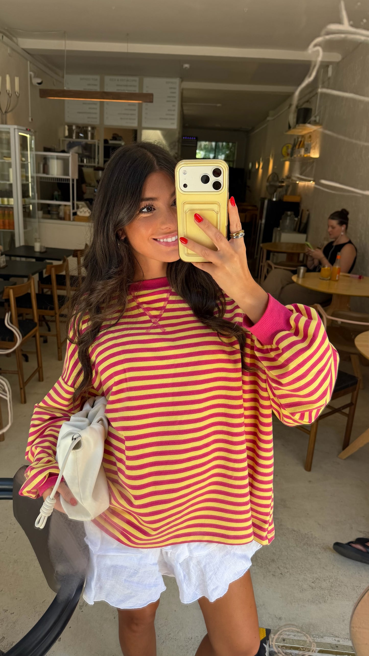 Yellow & Pink Oversized Sweater
