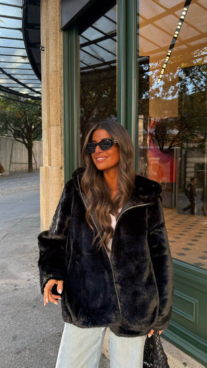 Midnight Hooded Coat