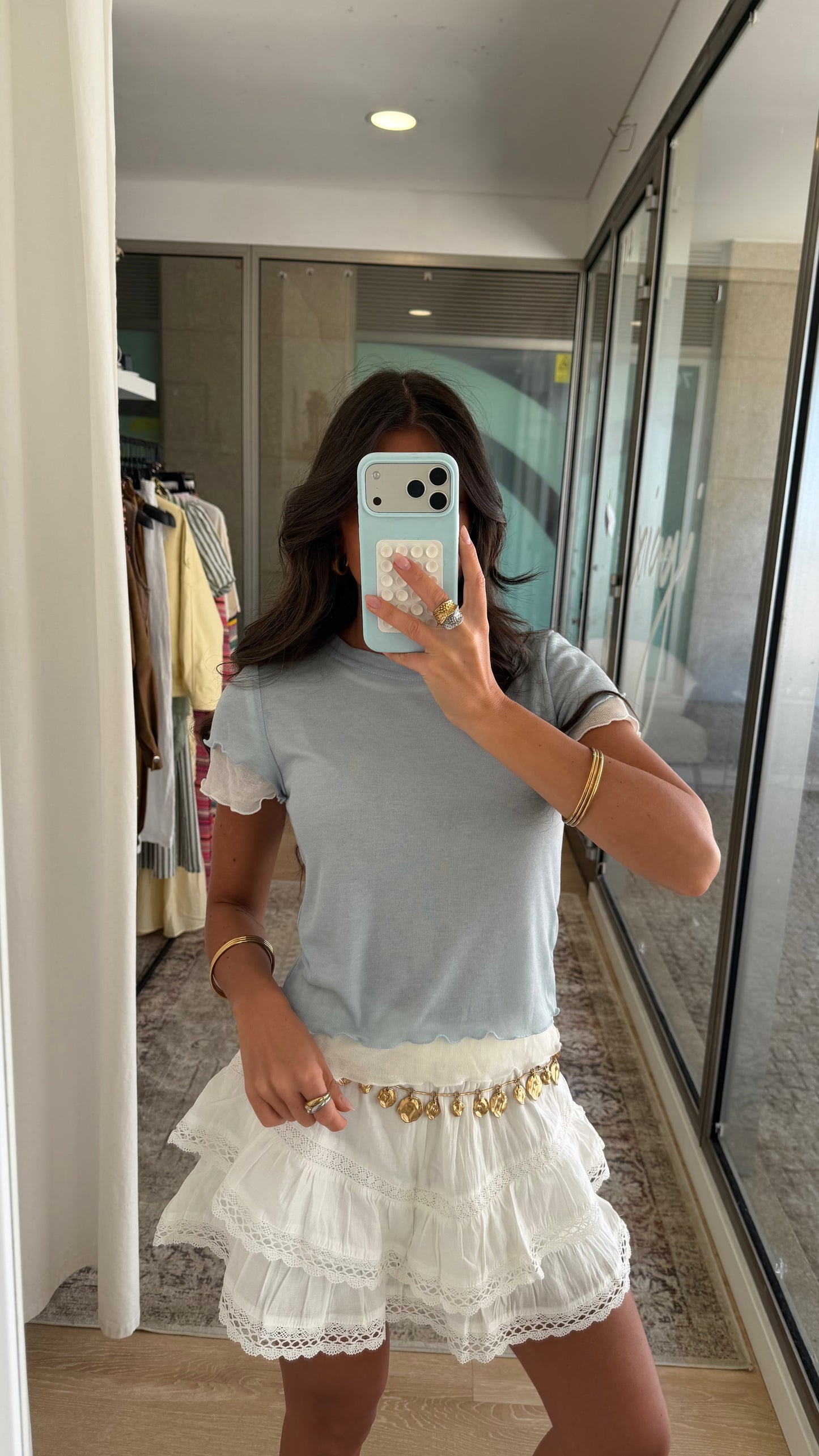 Cloud Blue Layered Tee