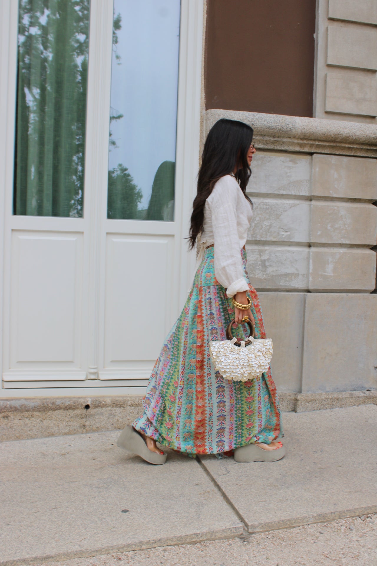 Tropical Bloom Maxi Skirt