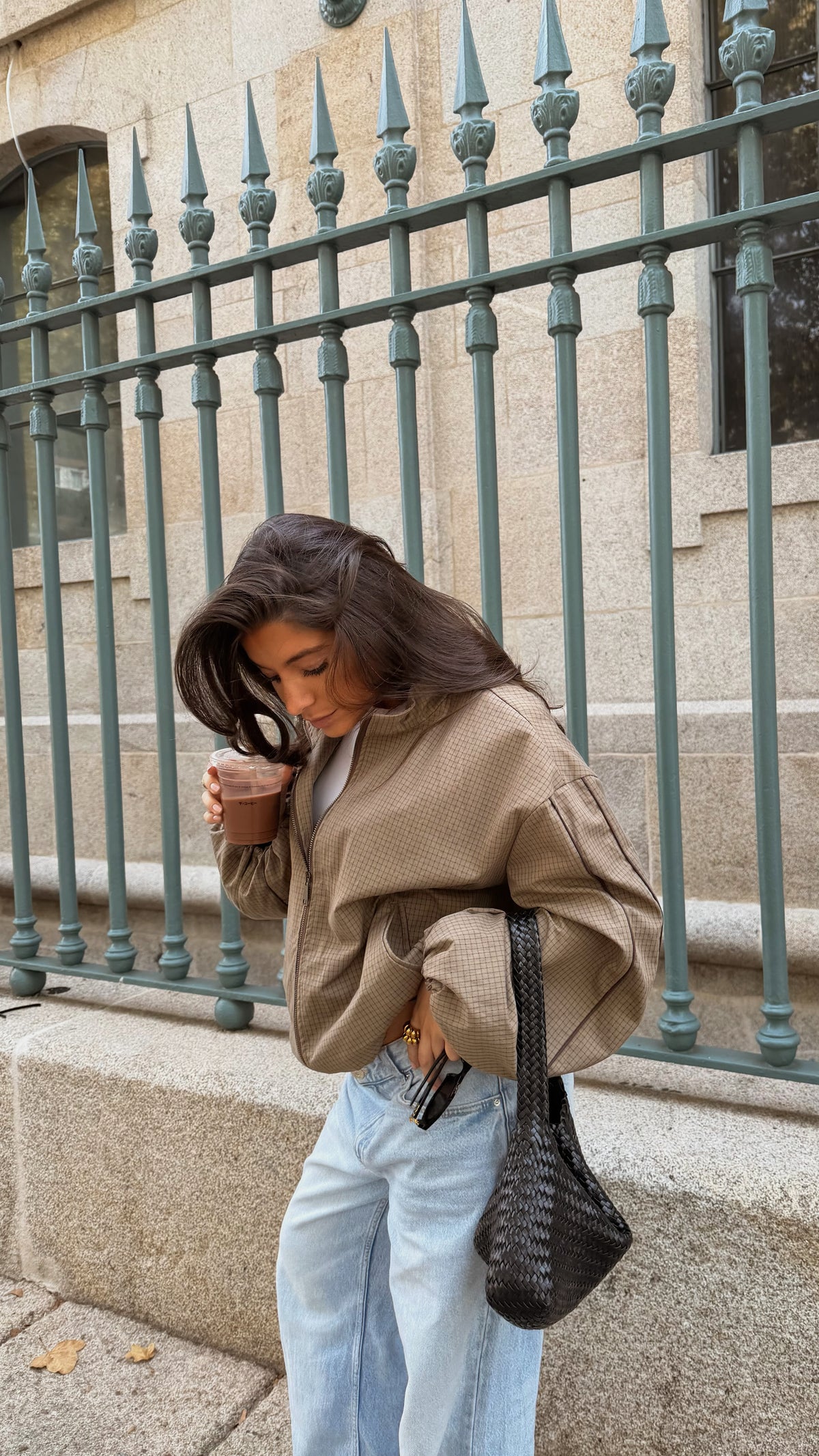 Khaki Checked Jacket