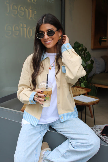 Jacket with Stripe Details