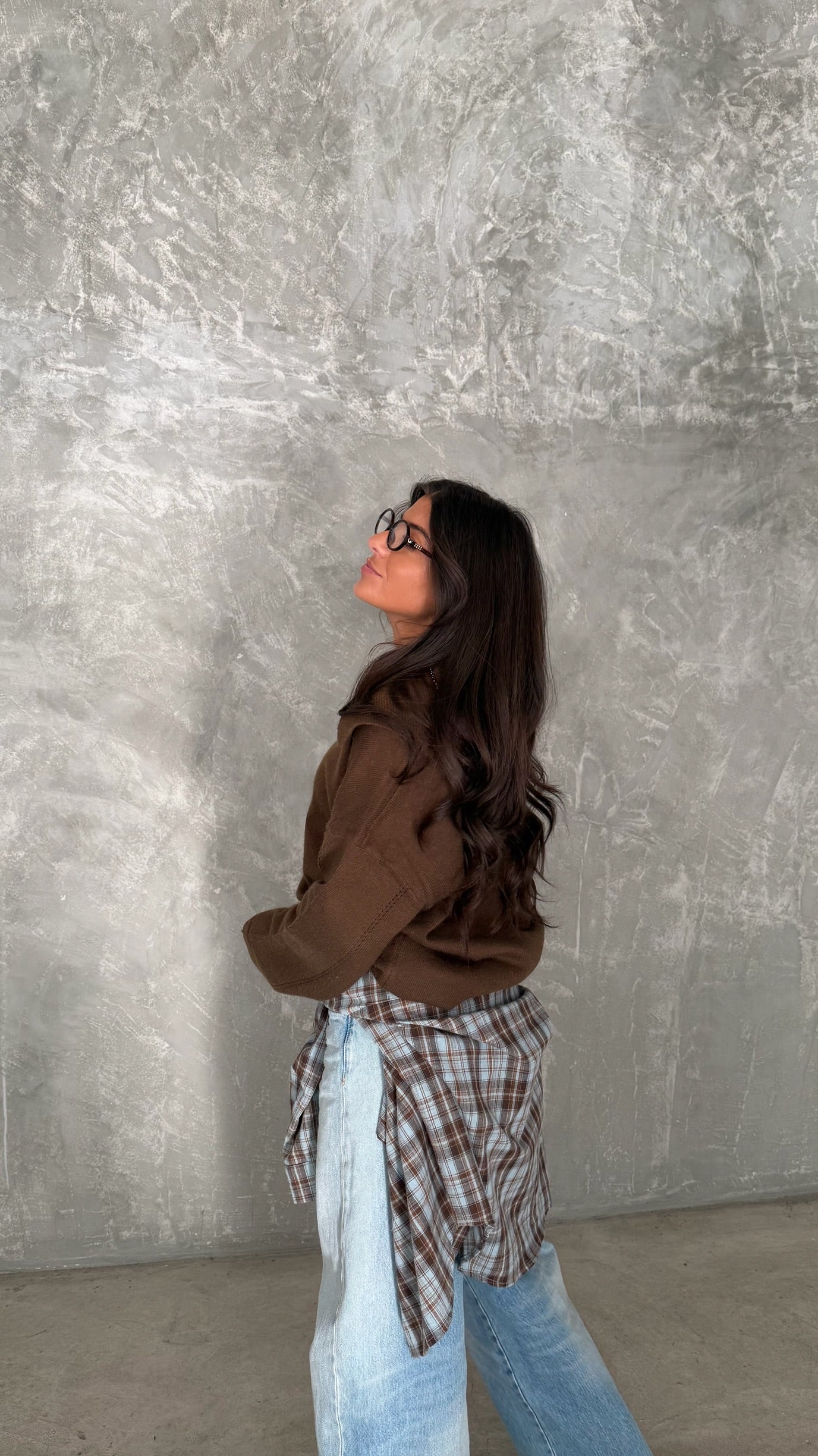 Espresso V-Neck Knit