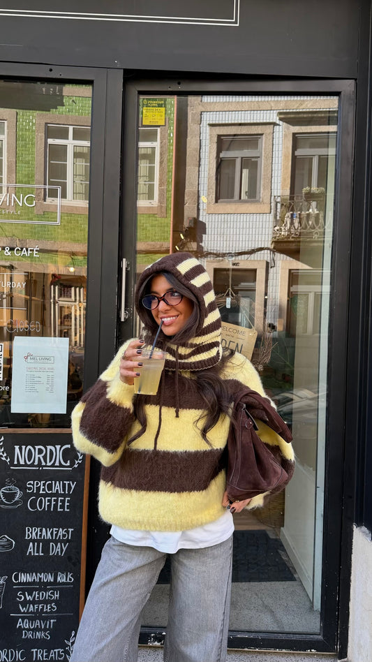 Honey & Mocha Stripe Knit