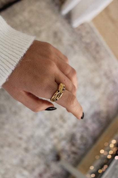 Ring with Zirconia Details