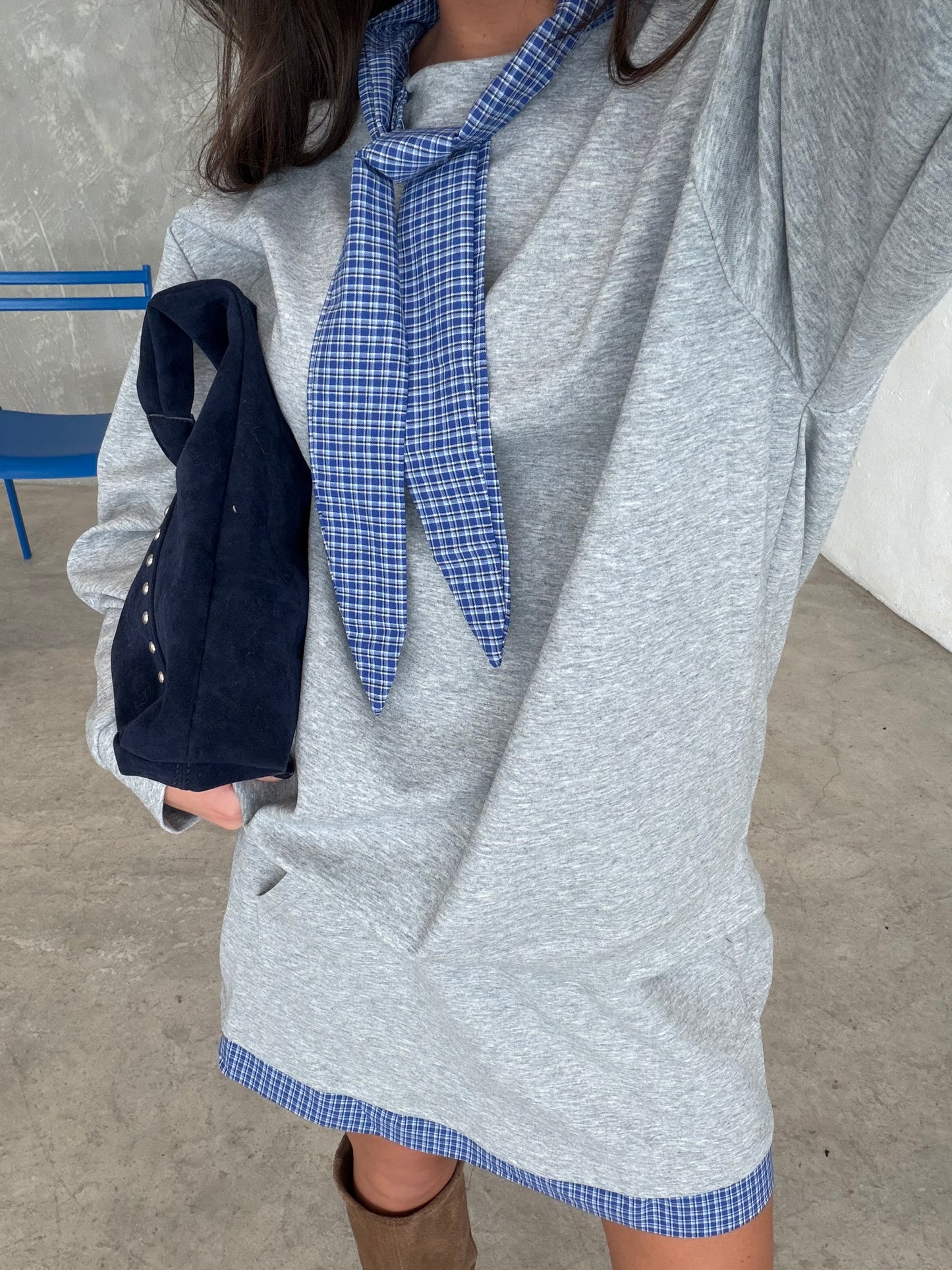 Preppy Skort & Sweatshirt Set