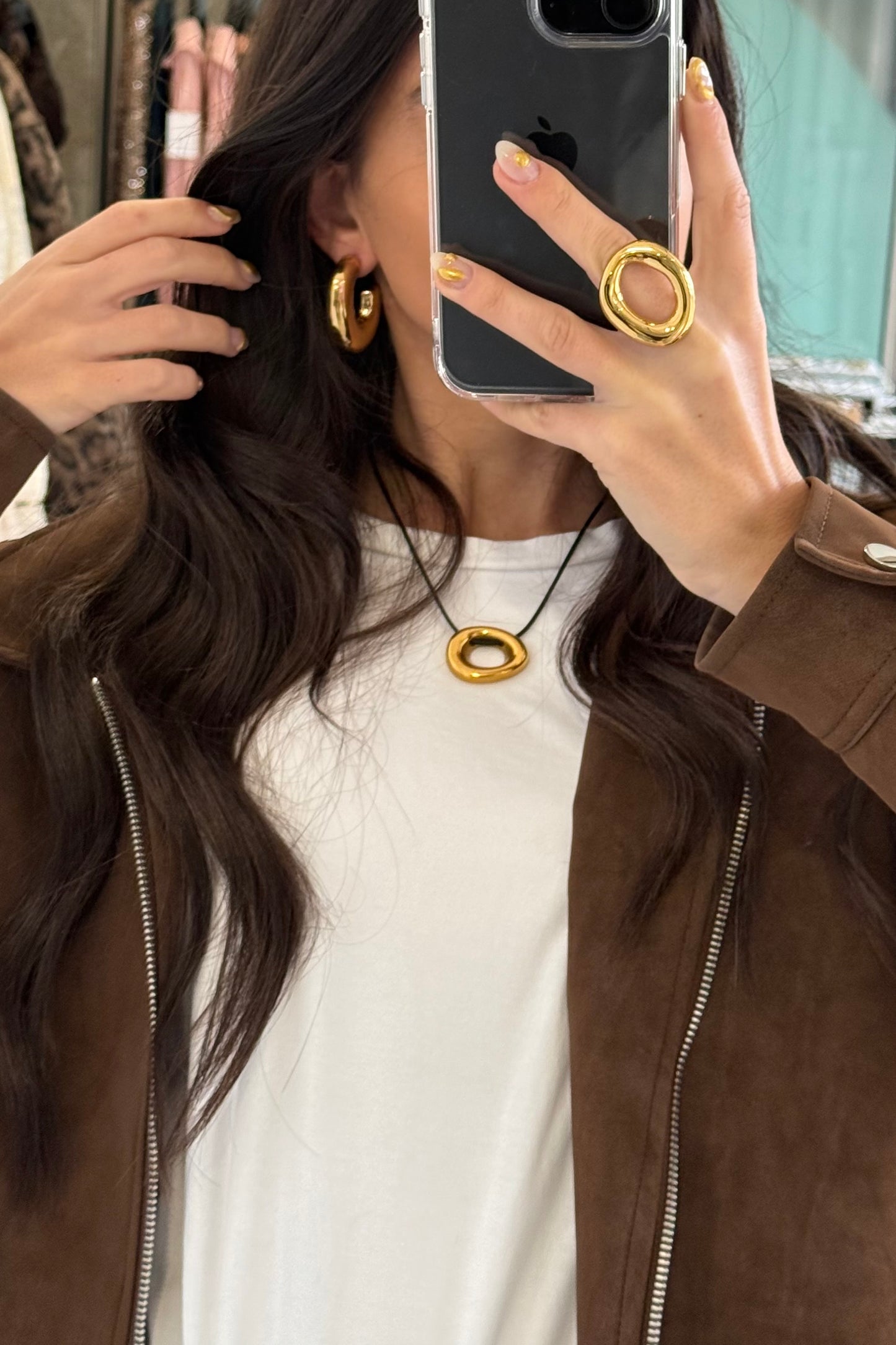 Necklace with Cut-Out Pendant