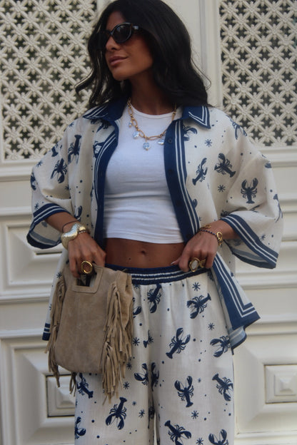 Lobster Set – Navy (Shirt & Pants)