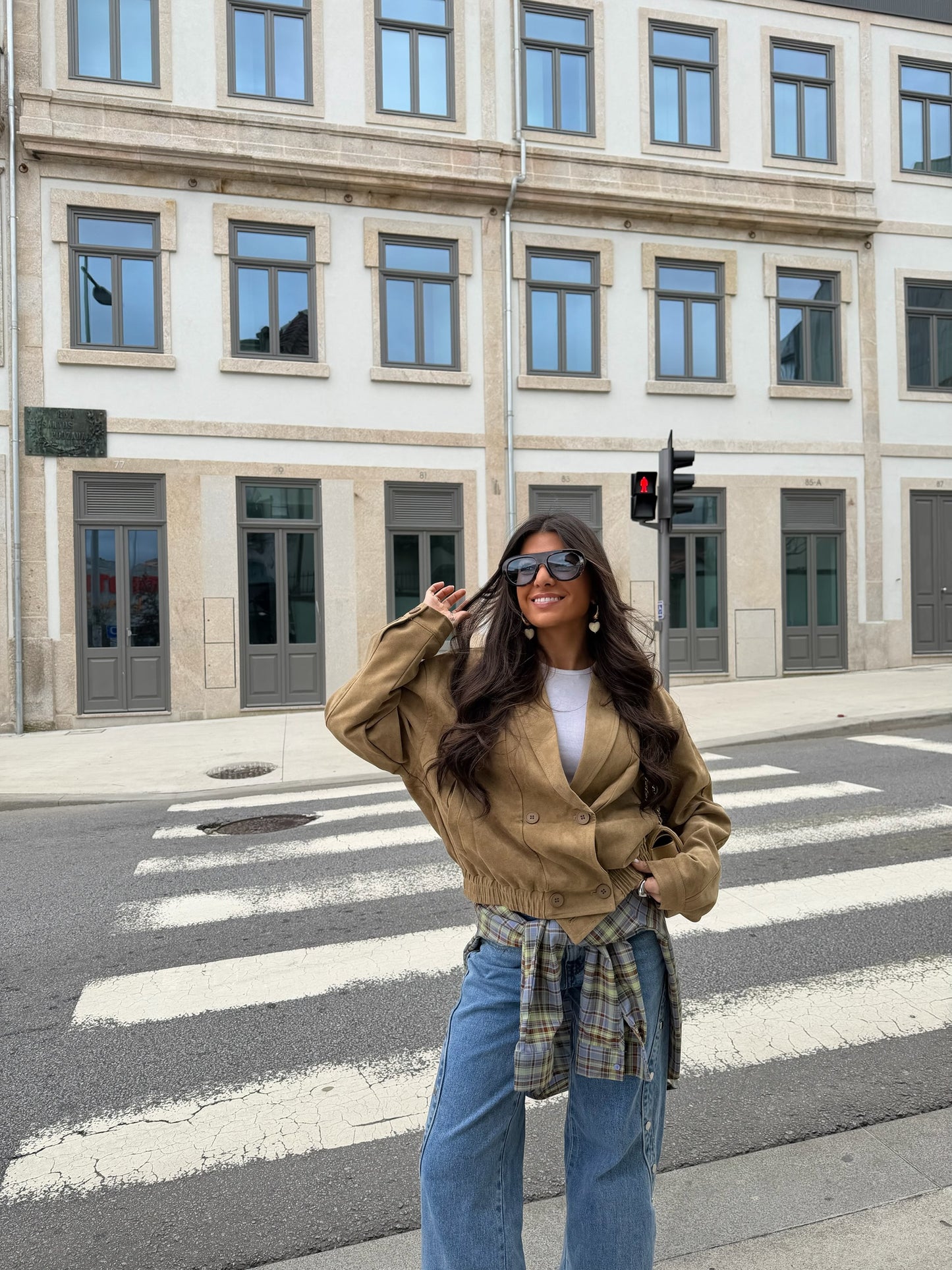 Taupe Suede Essential Jacket