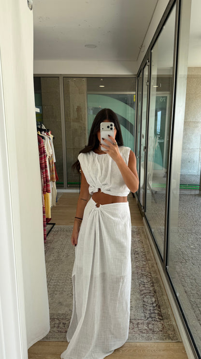 White Summer Two-Piece Set