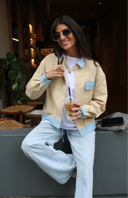 Jacket with Stripe Details