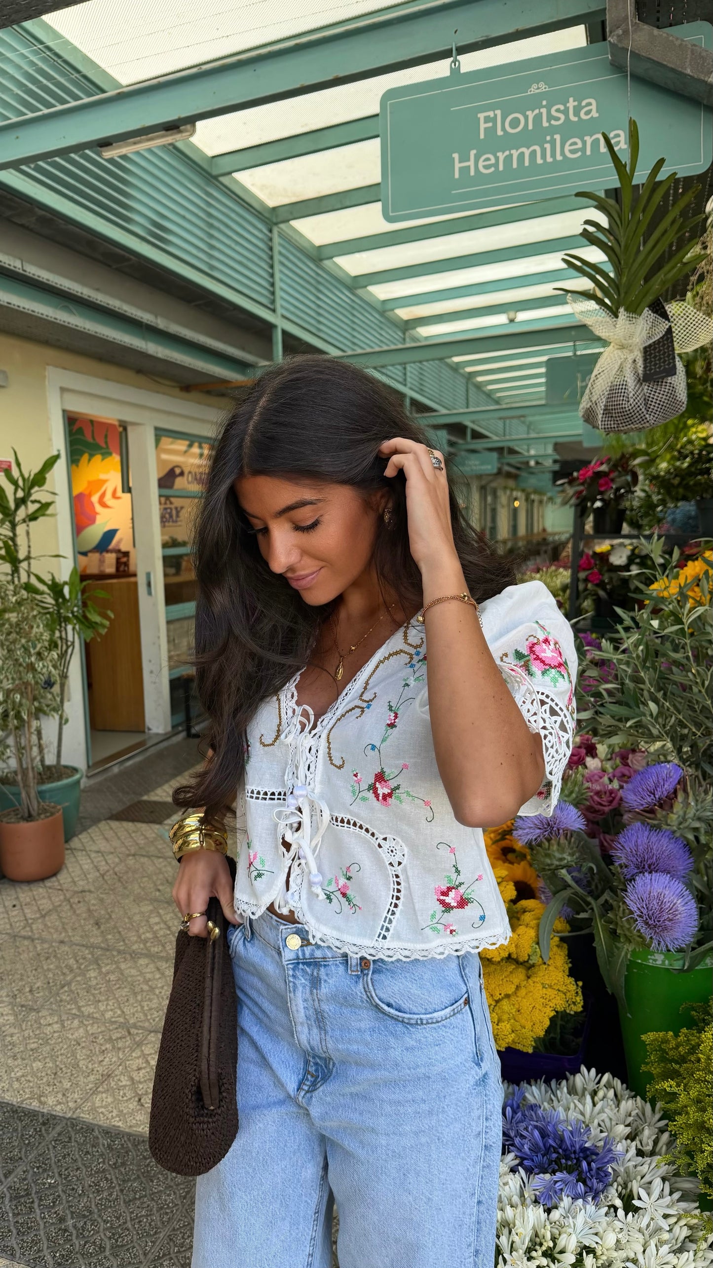 Rosalie Embroidered Top