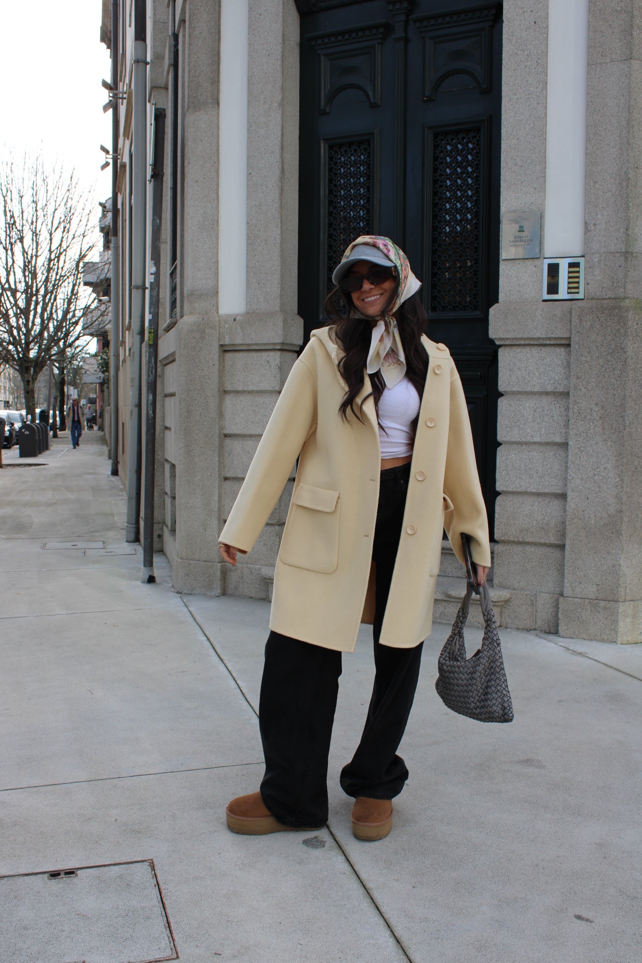Butter Yellow Cashmere Coat
