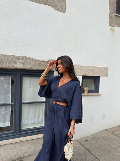 Capri Night Maxi Dress in Navy