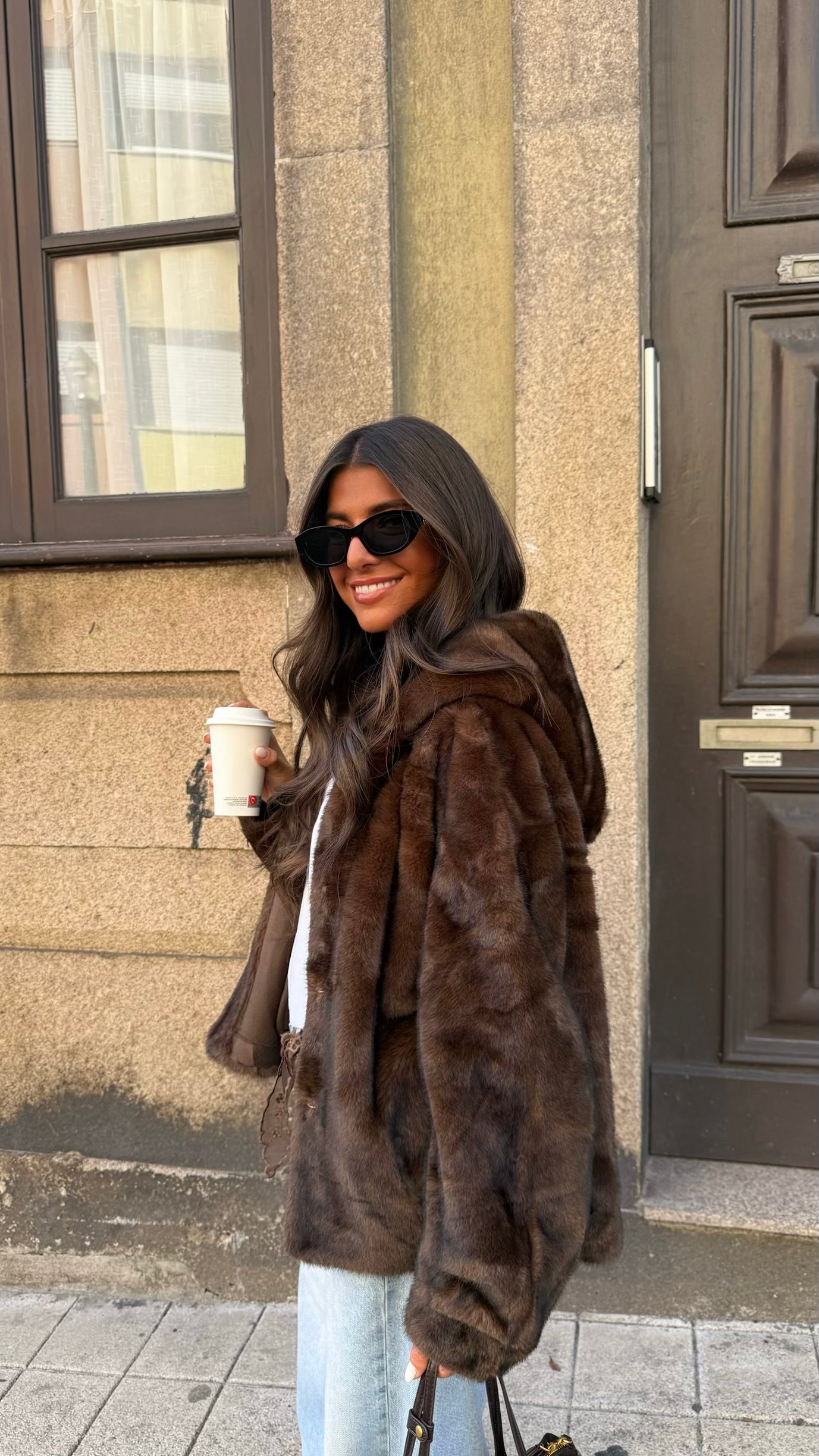 Chocolate Hooded Coat